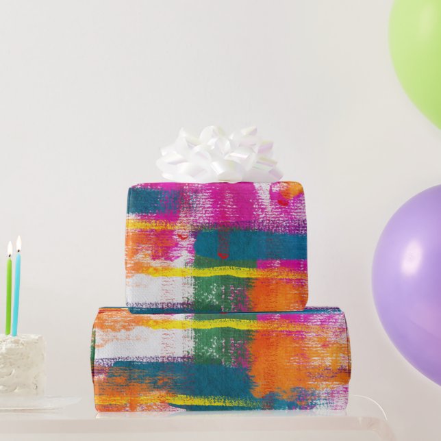 Abstrakt Paint Mönster Presentpapper (Festgåvor)