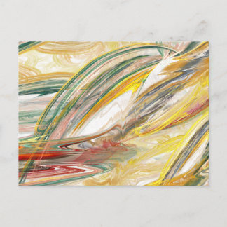 Abstrakt Paint Smear-vykort Vykort