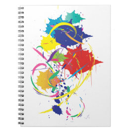 Abstrakt Paint Splatter Art Modern Coola.ai Anteckningsbok