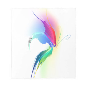 Abstrakt Paint Splatter Butterfly Anteckningsblock