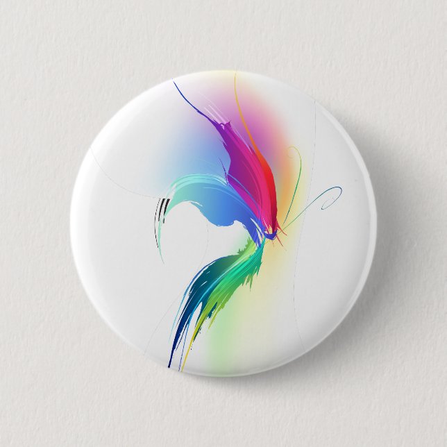 Abstrakt Paint Splatter Butterfly Knapp (Framsida)