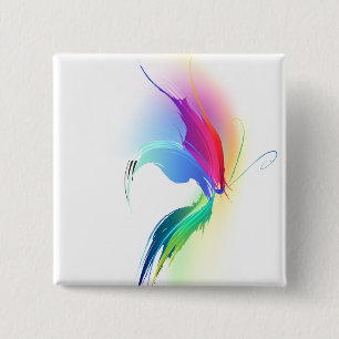 Abstrakt Paint Splatter Butterfly Knapp