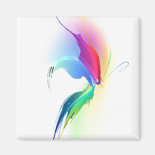 Abstrakt Paint Splatter Butterfly Magnet