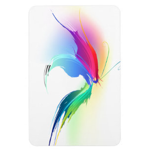 Abstrakt Paint Splatter Butterfly Magnet