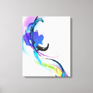 Abstrakt Paint Splatter God morgon Glory Canvastryck