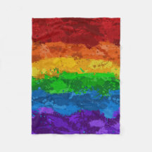 Abstrakt Paint Splatter LGBTQ-Pridet Rainbow Flagg