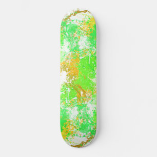 Abstrakt Paint Stänk Art Mini Skateboard Bräda 18,5 Cm