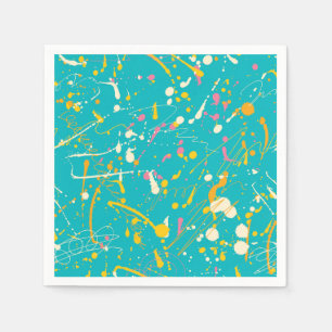 Abstrakt Paint Stänk Pappersservett
