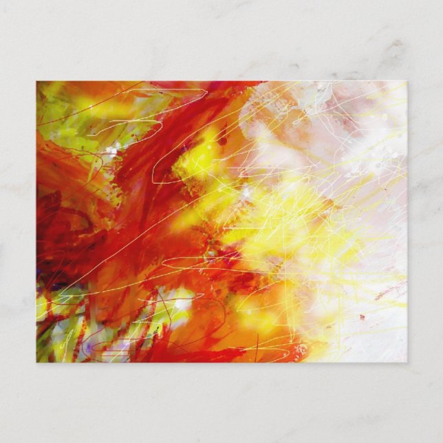 Abstrakt Painting Art-vykort Vykort (Framsida)