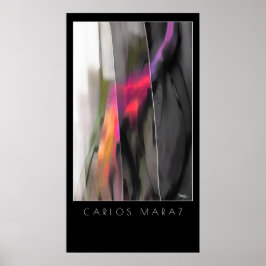 Abstrakt Painting by Carlos Maraz Art Print Poster