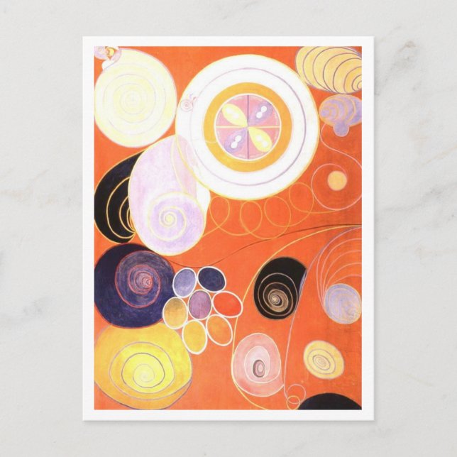 Abstrakt Painting by Hilma af Klint Vykort (Framsida)