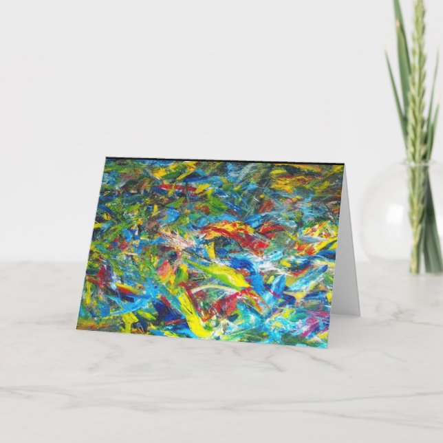 Abstrakt Painting by Julia Morrill Kort (Framsida)