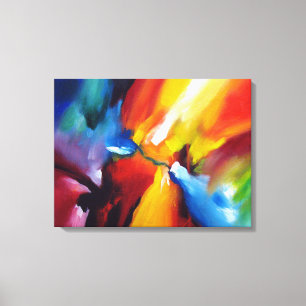 Abstrakt Painting by Serdar Hizli Canvastryck
