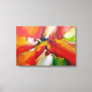 Abstrakt Painting by Serdar Hizli Canvastryck