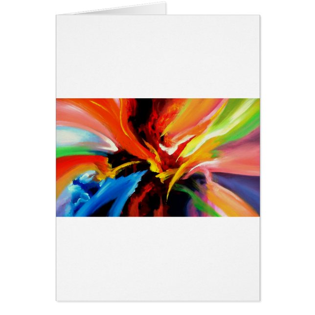 Abstrakt Painting by Serdar Hizli Hälsningskort (Framsidan)
