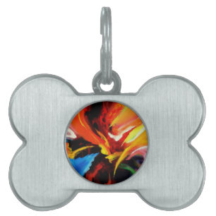 Abstrakt Painting by Serdar Hizli ID-bricka Husdjur