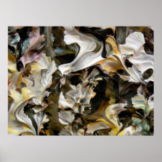 Abstrakt Painting (Detail) #832_B Poster