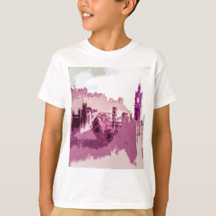 Abstrakt Painting Edinburgh Capital of Scotland T Shirt