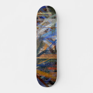 Abstrakt Painting Färg #16 Mini Skateboard Bräda 18,5 Cm