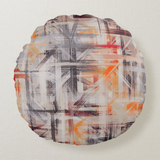 Abstrakt Painting Färg #63 Rund Kudde