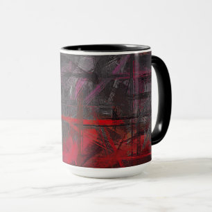 Abstrakt Painting Färg #75 Mugg