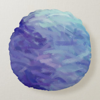 Abstrakt Painting Färg #92 Rund Kudde