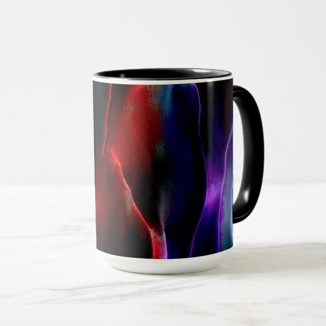 Abstrakt Painting Färg #93 Mugg (Framsida höger)