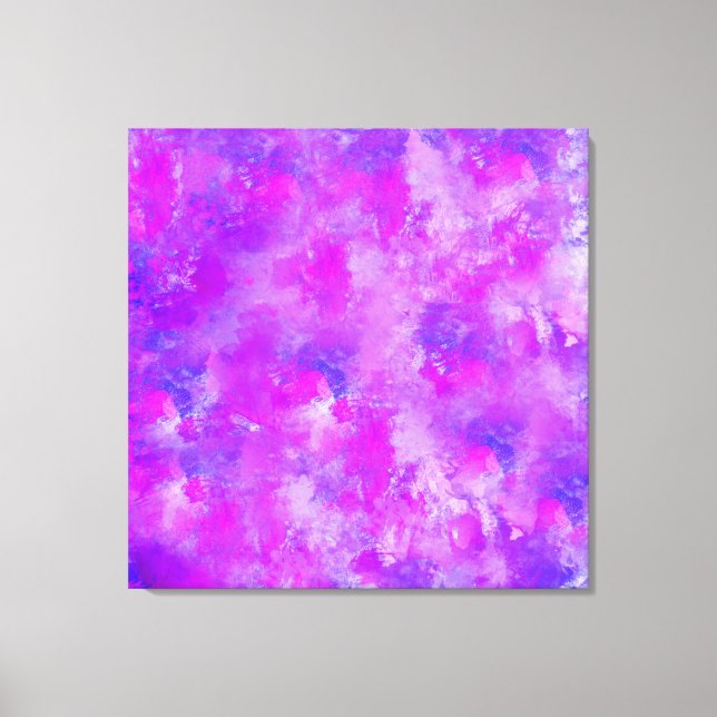 Abstrakt Painting Färg i Vår Canvastryck (Framsida)