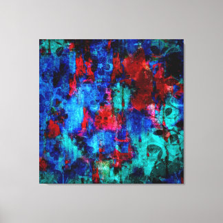 Abstrakt Painting Färg of Winter Canvastryck