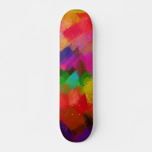 Abstrakt Painting Färger #3 Mini Skateboard Bräda 18,5 Cm