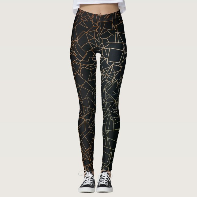 Abstrakt Painting Mönster Women Leggings (Framsida)