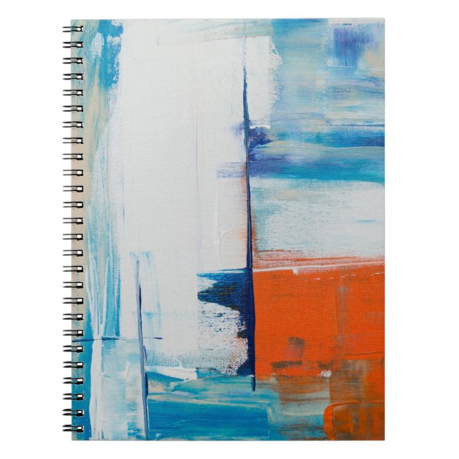 Abstrakt Painting Spiral Photo Notebook 80 sidor Anteckningsbok (Framsidan)