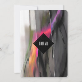 Abstrakt Painting Tack Birthday Card Inbjudningar