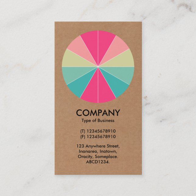 Abstrakt Paj 01 - Kartong Visitkort (Framsida)