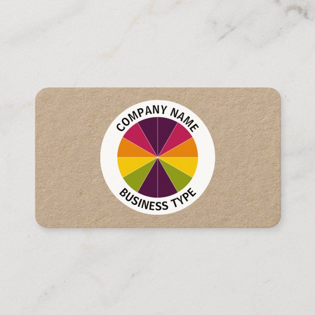 Abstrakt Paj 02 - Kraft Visitkort (Framsida)