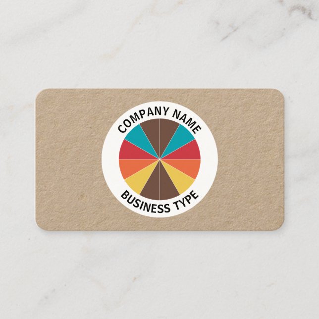 Abstrakt Paj 05 - Kraft Visitkort (Framsida)