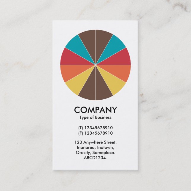 Abstrakt Paj 05 - Vit Visitkort (Framsida)