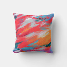 Abstrakt Palette Acrylic Artwork | Dekorativ kudde