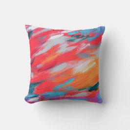 Abstrakt Palette Acrylic Artwork | Dekorativ kudde