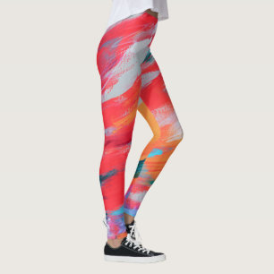 Abstrakt Palette Acrylic Artwork Leggings