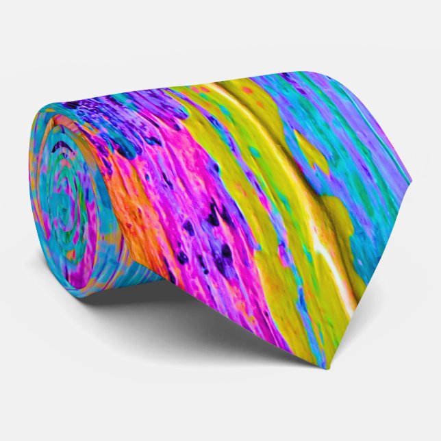 Abstrakt Palette Knivar Art Tie 3 Slips (Rullad)