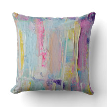 Abstrakt Palette Knivar målning Pillow