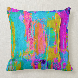 Abstrakt Palette Knivar målning Pillow Kudde