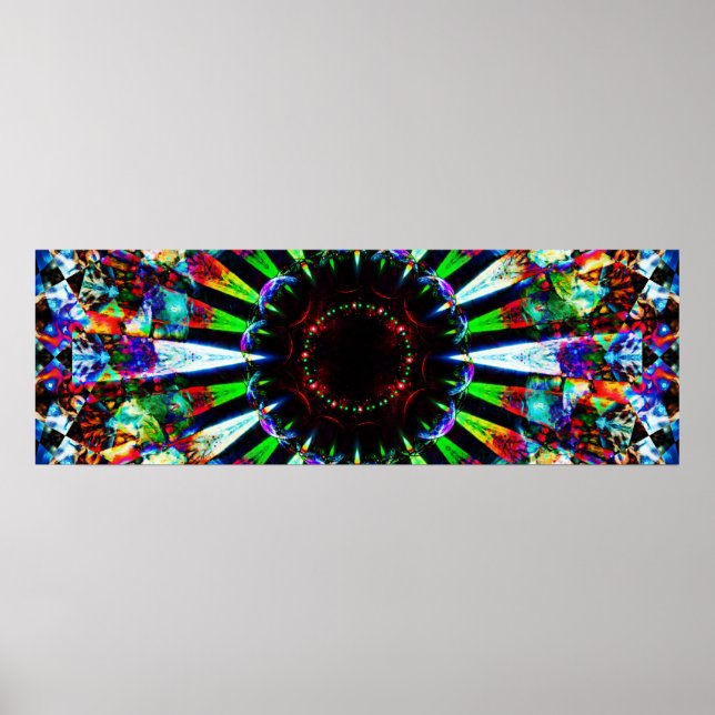 Abstrakt Panoramic Art Poster (Framsidan)