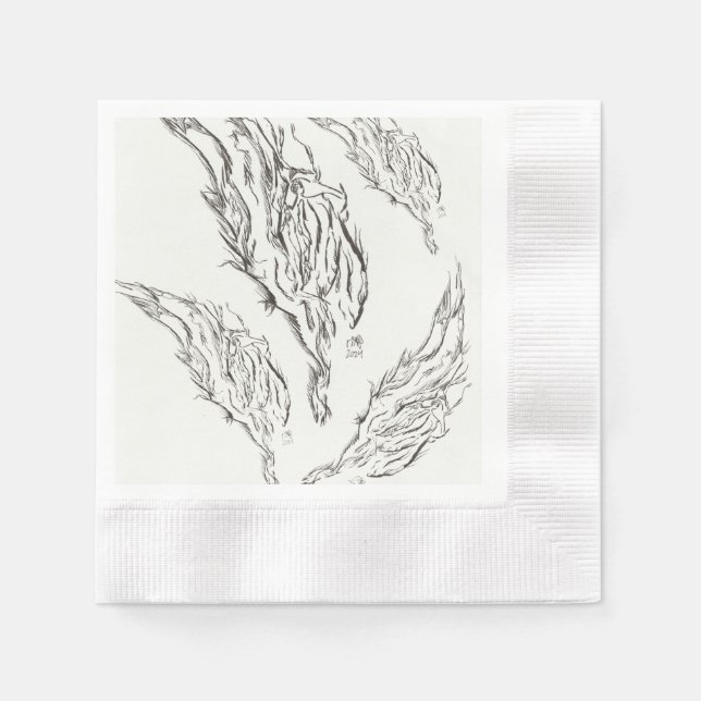 abstrakt pappersservett (Framsidan)