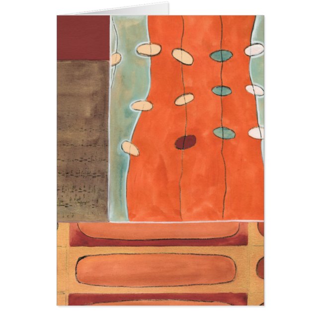 Abstrakt Parad av ägg av Erica J Vess Hälsningskort (Framsidan)