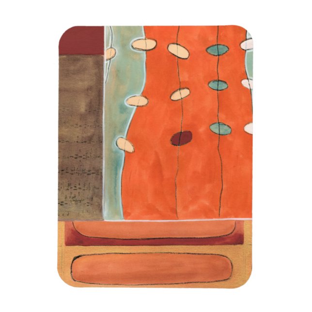 Abstrakt Parad av ägg av Erica J Vess Magnet (Vertikal)