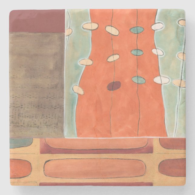 Abstrakt Parad av ägg av Erica J Vess Stenunderlägg (Framsidan)