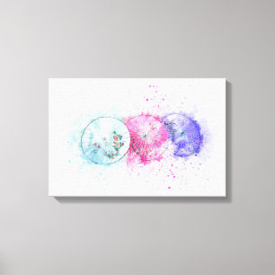 Abstrakt Parbrella Art Canvastryck