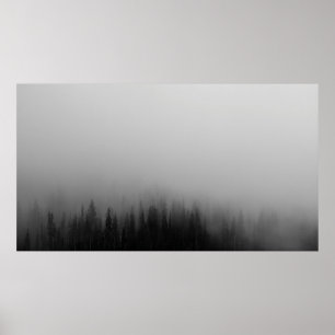 ABSTRAKT PÄRING AV GRÄS TRÄD SKOGSBRUK POSTER
